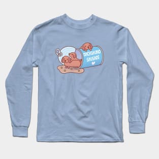 Cute Dachshund Sausage Dogs In A Can Funny Long Sleeve T-Shirt